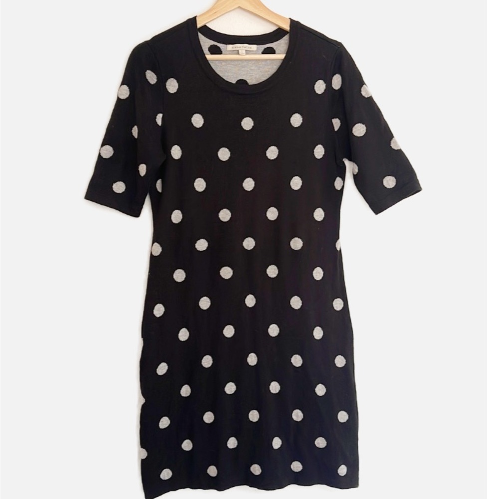 41 Hawthorn knit polka dot dress L